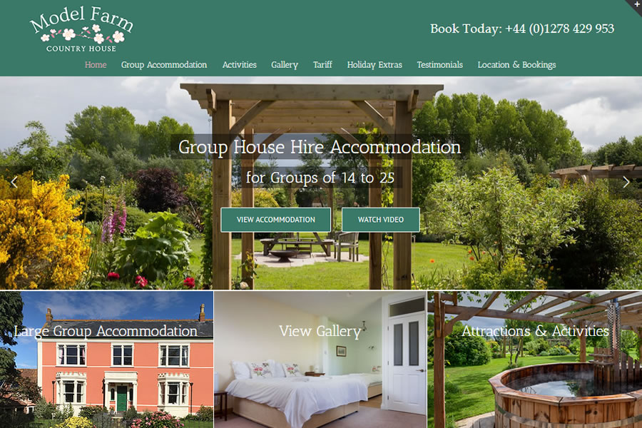 holiday accommodation website designers
