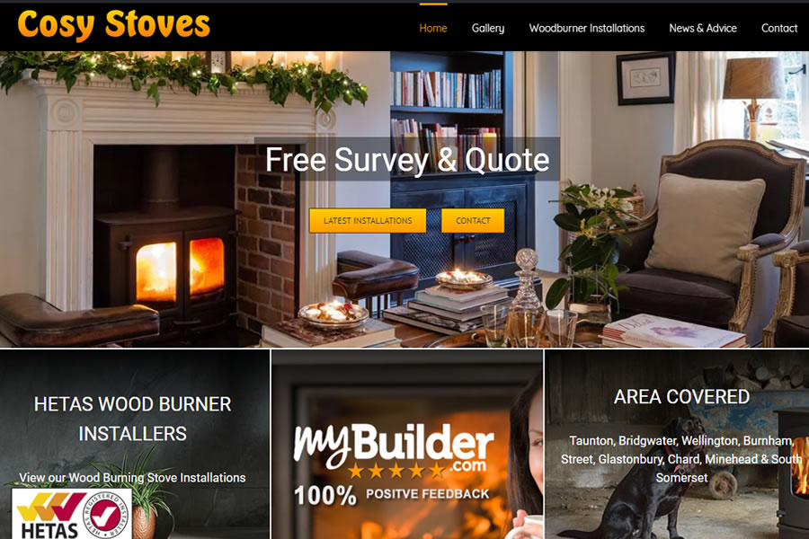 Woodburning Stove Website Designers