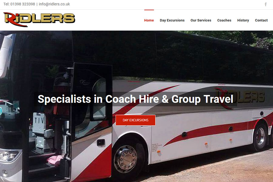 Coach company website designers in Somerset