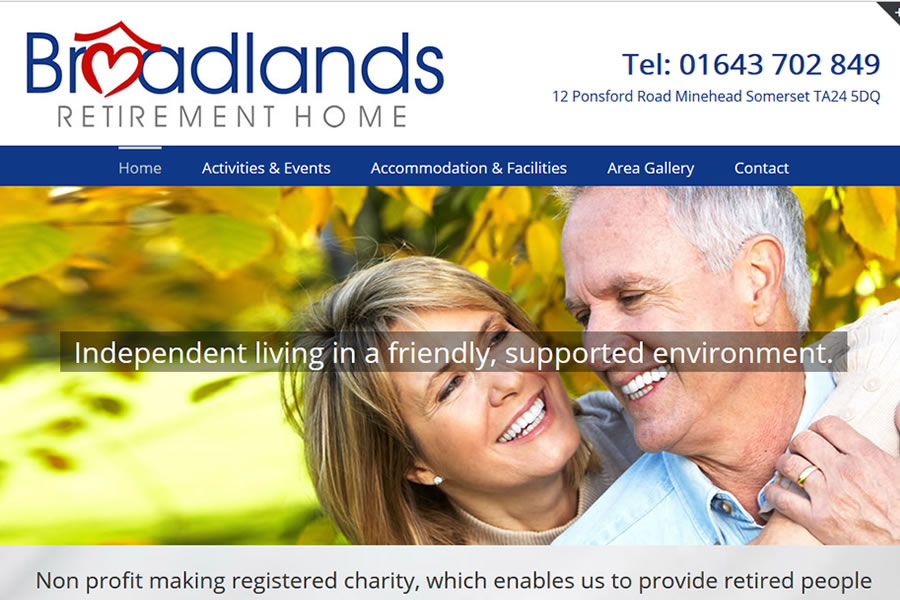 Retirement home website designers