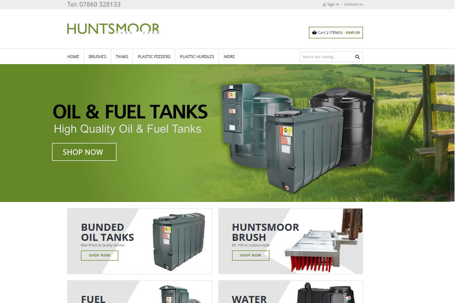Huntsmoor eCommerce Website Design