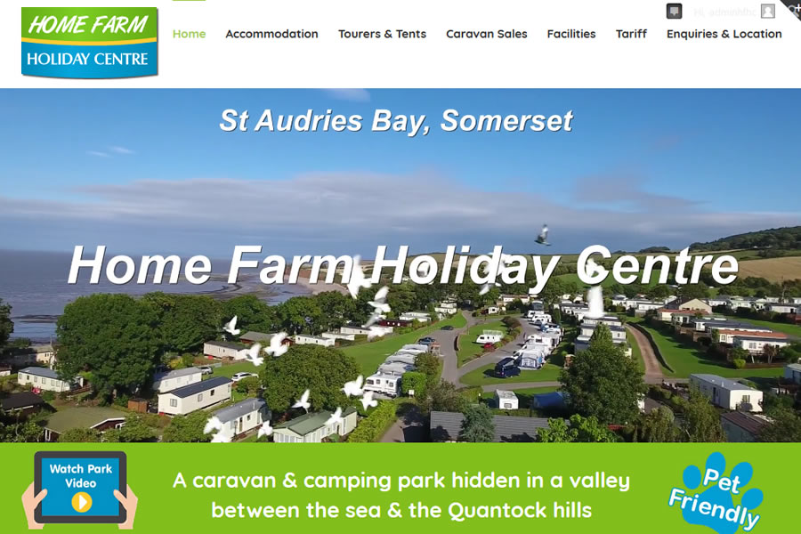 Holiday Park Website Designers in Somerset