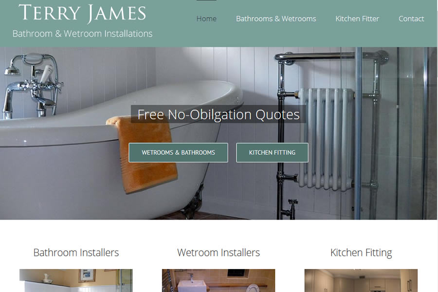 Bathrooms and Wetrooms website designers in Minehead, Somerset