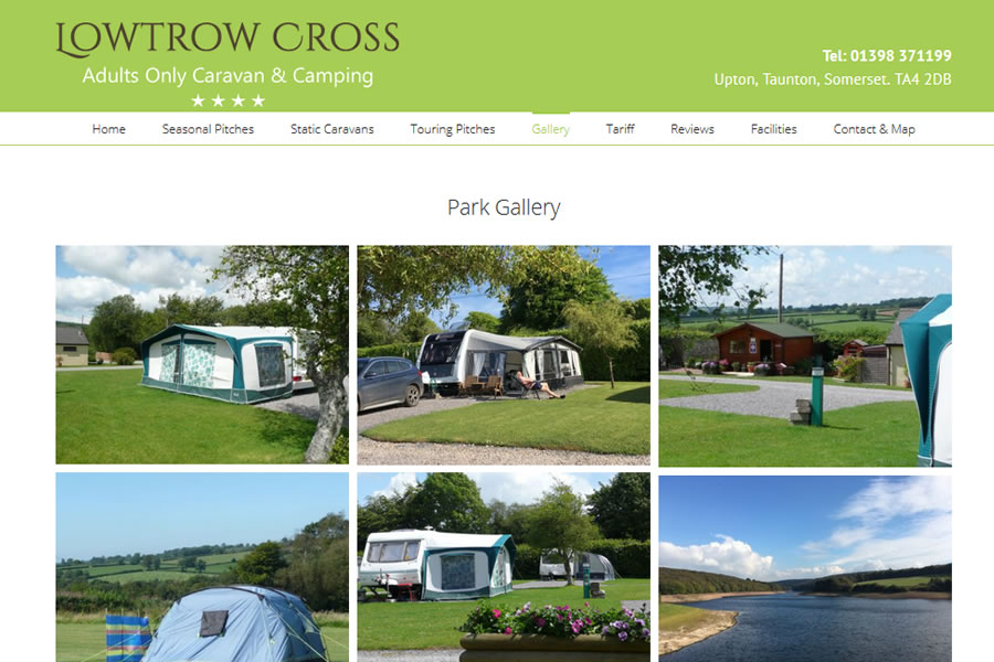 Lowtrow Cross Caravan Park website Designers