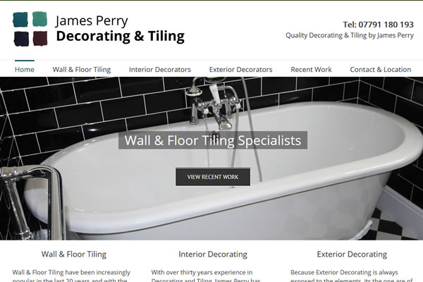 Painter and Decorator website designer in Somerset