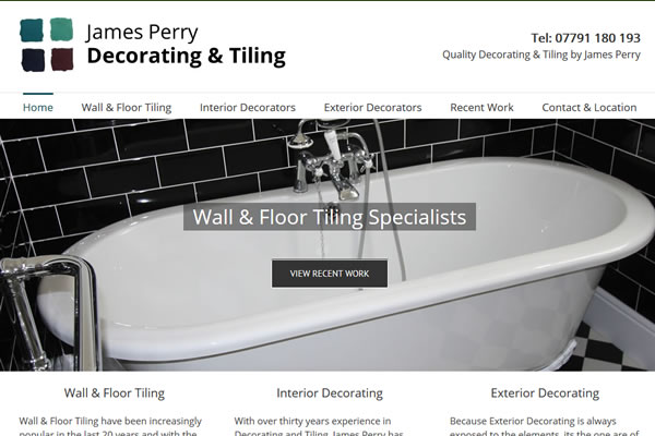 Website Design for Decorator in Somerset